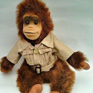 Safari Monkey/Ape Vintage Shalom Toys 1970s 12"
